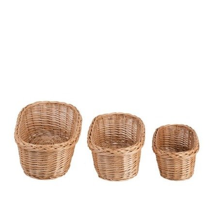 Wicker kitchen storage basket
